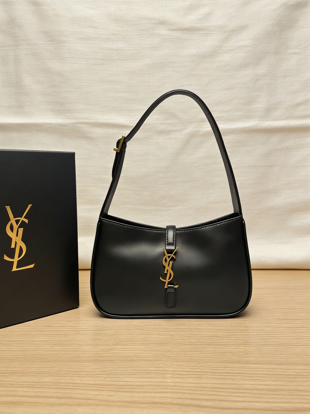 YSL Hobo Bag in Black